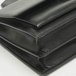 Pre Owned Saint Laurent Black Leather Medium Sunset Shoulder Bag
