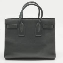 Pre Owned Saint Laurent Dark Grey Leather Small Classic Sac De Jour Tote