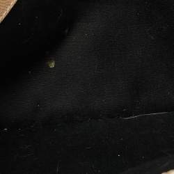 Pre Owned Saint Laurent Beige Leather Uptown Clutch