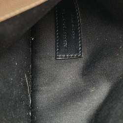 Pre Owned Saint Laurent Beige Leather Uptown Clutch