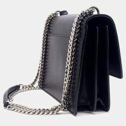 Pre Owned Saint Laurent Paris Black Leather Sunset Bag Medium