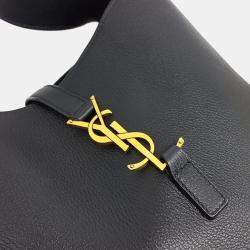 Pre Owned Saint Laurent Paris Black Leather LE 5 A 7 Small Hobo Bag