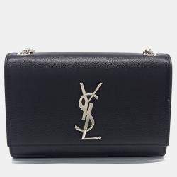 Pre Owned Saint Laurent Paris Black Leather Kate Bag