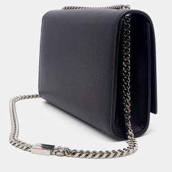 Pre Owned Saint Laurent Paris Black Leather Kate Bag