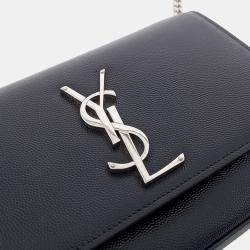 Pre Owned Saint Laurent Paris Black Leather Kate Bag