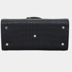 Pre Owned Saint Laurent Paris Croco Sac De Jour Bag