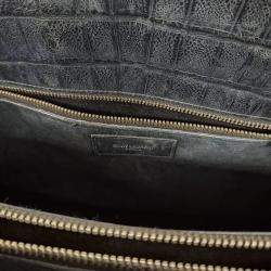 Pre Owned Saint Laurent Paris Croco Sac De Jour Bag