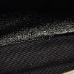 Pre Owned Saint Laurent Pale Green Matelassé Leather Medium College Top Handle Bag