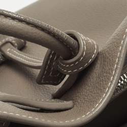 Pre Owned Saint Laurent Dark Beige Leather Baby Classic Sac De Jour Tote