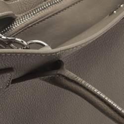 Pre Owned Saint Laurent Dark Beige Leather Baby Classic Sac De Jour Tote