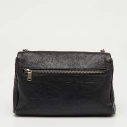 Pre Owned Saint Laurent Black Leather Niki Medium Flap Shoulder Bag