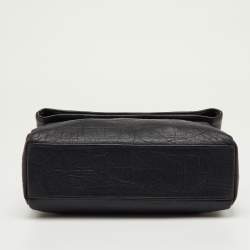 Pre Owned Saint Laurent Black Leather Niki Medium Flap Shoulder Bag