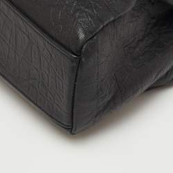 Pre Owned Saint Laurent Black Leather Niki Medium Flap Shoulder Bag