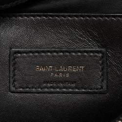 Pre Owned Saint Laurent Black Leather Niki Medium Flap Shoulder Bag