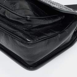 Pre Owned Saint Laurent Black Matelassé Leather Baby Niki Chain Shoulder Bag