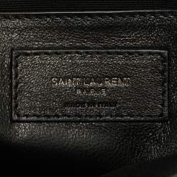 Pre Owned Saint Laurent Black Matelassé Leather Baby Niki Chain Shoulder Bag