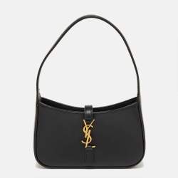 مملوكة مسبقًا حقيبة كتف سان لوران باريس لو 5 À 7 صغيرة جلد أسود