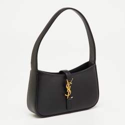 مملوكة مسبقًا حقيبة كتف سان لوران باريس لو 5 À 7 صغيرة جلد أسود