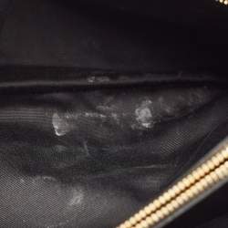 مملوكة مسبقًا حقيبة كتف سان لوران جلد ماتيلاسي رمادي داكن لولو متوسطة