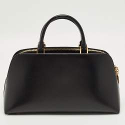 Pre Owned Saint Laurent Sac De Jour Duffle Small Black Leather Satchel