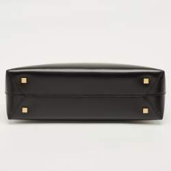 Pre Owned Saint Laurent Sac De Jour Duffle Small Black Leather Satchel