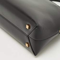 Pre Owned Saint Laurent Sac De Jour Duffle Small Black Leather Satchel