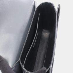 Pre Owned Saint Laurent Le 61 Grey Leather Shoulder Bag