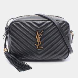 مملوكة مسبقًا Saint Laurent Paris Lou Monogram Camera Bag/Shoulder Bag Leather Black