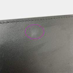 Pre Owned Saint Laurent Cassandra Black Leather Satchel Bag