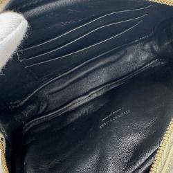 Pre Owned Saint Laurent Lou Shoulder Bag In White Leather With Tassel Small Mini