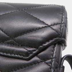 مملوكة مسبقًا حقيبة كتف إيف سان لوران يونيو بوكس سوداء