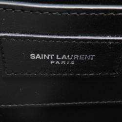 مملوكة مسبقًا حقيبة كتف إيف سان لوران يونيو بوكس سوداء