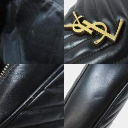 Pre Owned حقيبة كتف سان لوران لو بخياطة على شكل حرف V من جلد العجل