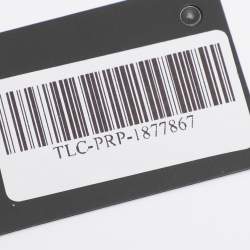 مملوكة مسبقًا محفظة بسلسلة سان لوران أبتاون جلد أسود