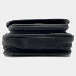 Pre Owned حقيبة كتف سان لوران نايكي جلدية سوداء حجم صغير