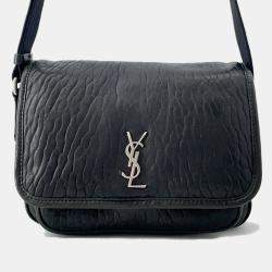 Pre Owned حقيبة كتف سان لوران نايكي جلدية سوداء حجم صغير