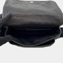 Pre Owned حقيبة كتف سان لوران نايكي جلدية سوداء حجم صغير