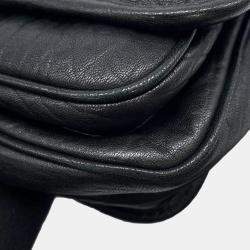 Pre Owned حقيبة كتف سان لوران نايكي جلدية سوداء حجم صغير