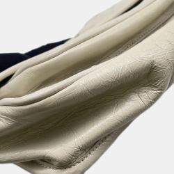 Pre Owned Saint Laurent Paris Niki Baby Chainshoulder Bag White Vintage Leather Size Baby