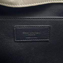 Pre Owned Saint Laurent Paris Niki Baby Chainshoulder Bag White Vintage Leather Size Baby