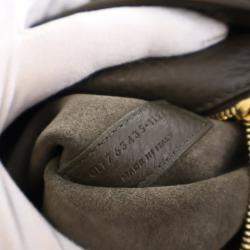 مملوكة مسبقًا حقيبة يد سان لوران لو 5 أ 7 بيا جلد الغزال