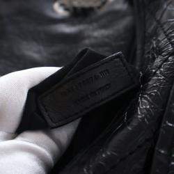 Pre Owned حقيبة نِكِي سان لوران متوسطة من جلد العجل