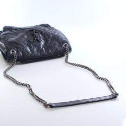 Pre Owned حقيبة نِكِي سان لوران متوسطة من جلد العجل