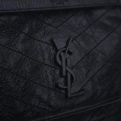 Pre Owned حقيبة نِكِي سان لوران متوسطة من جلد العجل