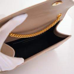 Pre Owned Saint Laurent Small Calfskin Envelope Flap Bag