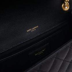 مملوكة مسبقًا حقيبة بقلّاب سان لوران جلد العجل وسط