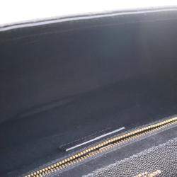 مملوكة مسبقًا حقيبة ظرف سان لوران كبيرة من جلد العجل