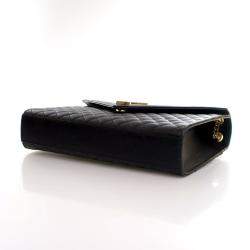 مملوكة مسبقًا حقيبة ظرف سان لوران كبيرة من جلد العجل