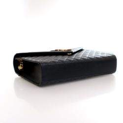 مملوكة مسبقًا حقيبة ظرف سان لوران كبيرة من جلد العجل