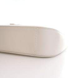 Pre Owned حقيبة كتف سان لوران بيضاء جلد العجل لو 5 أ 7